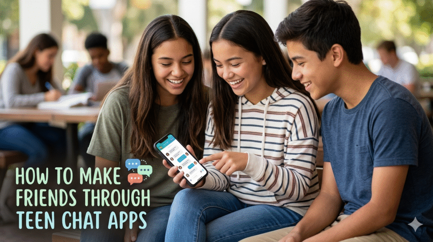 teens using chat apps to make friends